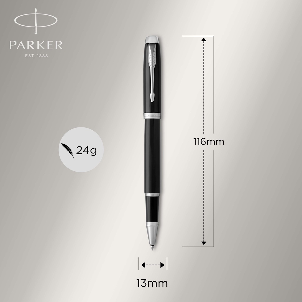 Parker IM Black Chrome Trim Rollerball 3