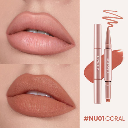 Fuller Sculpt 2-in-1 Lip Liner & Lipstick NU01 Coral 2
