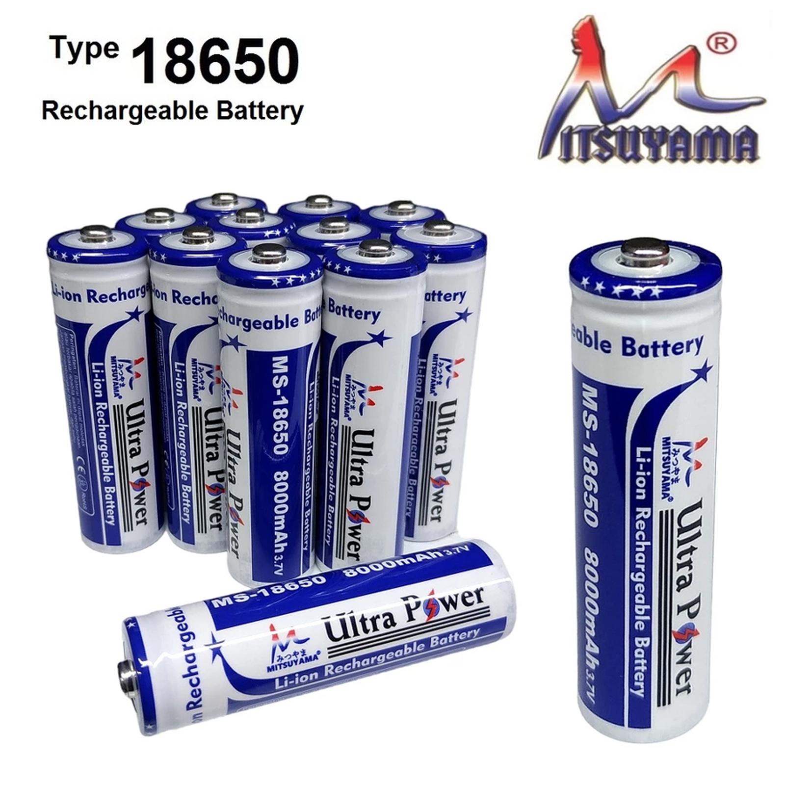 Mitsuyama Li-ion Rechargeable Battery 8000mAh MS-18650