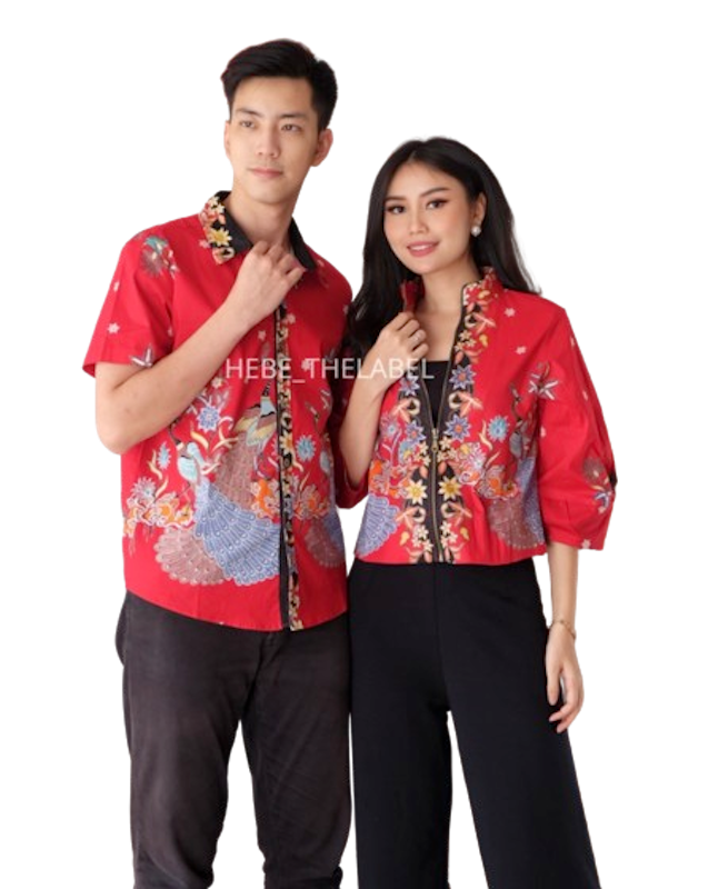 Ishana Red Batik Cheongsam Chinese New Year 1
