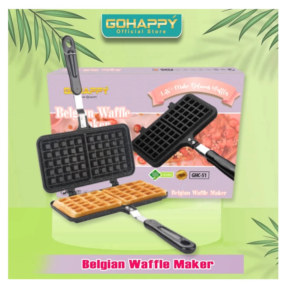 Gohappy Double Belgian Waffle Maker GHC51