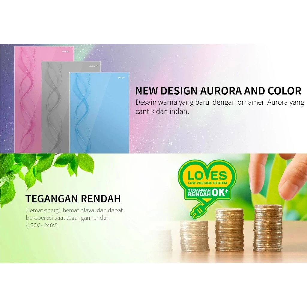 SHARP Electronics Incorporated SHARP Kirei III Series  SJ-N162D-AB/AP/AS