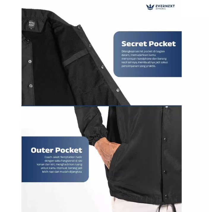 Indo Karya Group Evernext Jaket Coach Pria Temptation