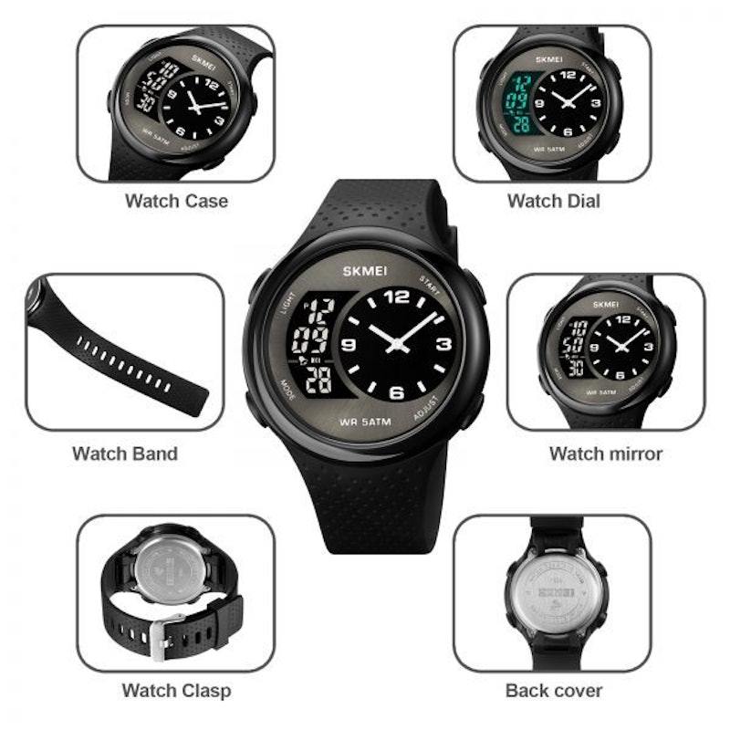 SKMEI Jam Tangan Analog Digital 4