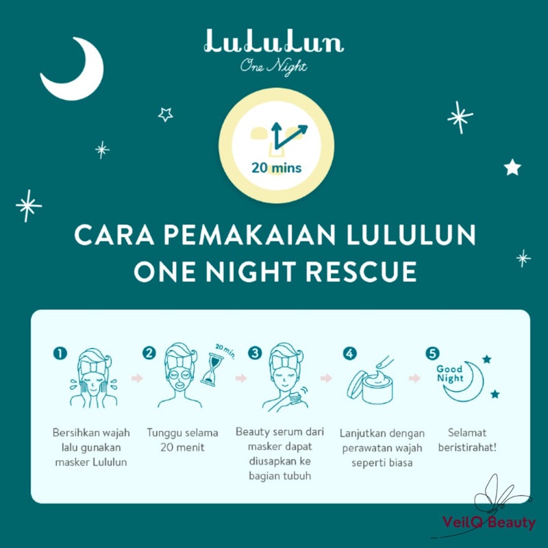 LuLuLun One Night Rescue Exfoliator Mask 3