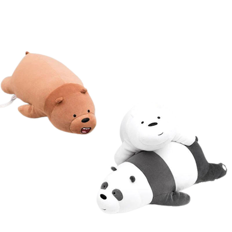 We Bare Bears Lying Plush Toy 1