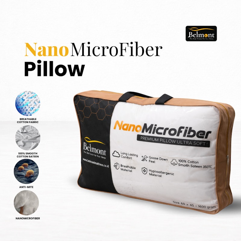 Belmont Pillow Nanomicrofiber Ultra Soft Down Feel 5