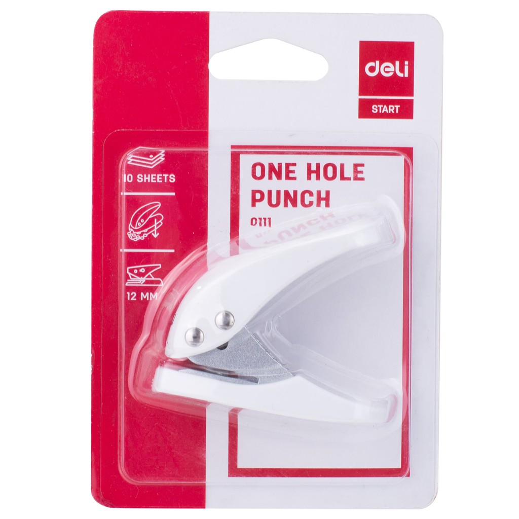 Deli Pembolong Kertas 1 Lubang E0111