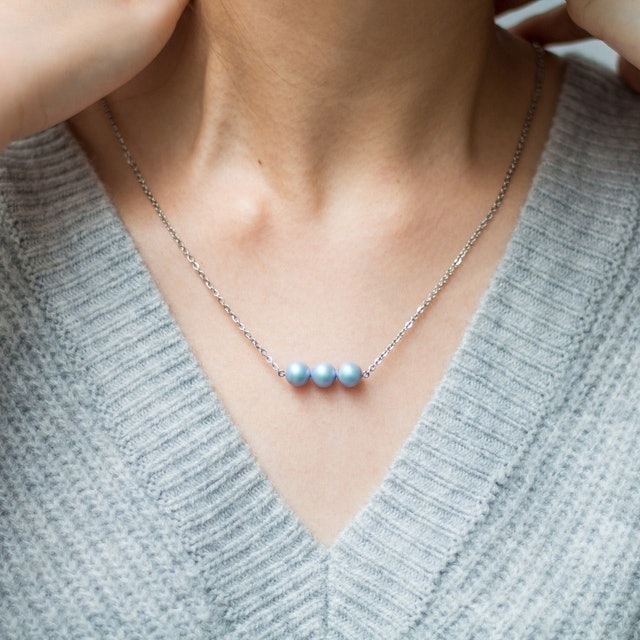 AR Hestia Petite Mherl Set Kalung Gelang Mutiara Swarovski