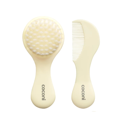 Coconi Baby Hair Brush & Comb (Ivory New)