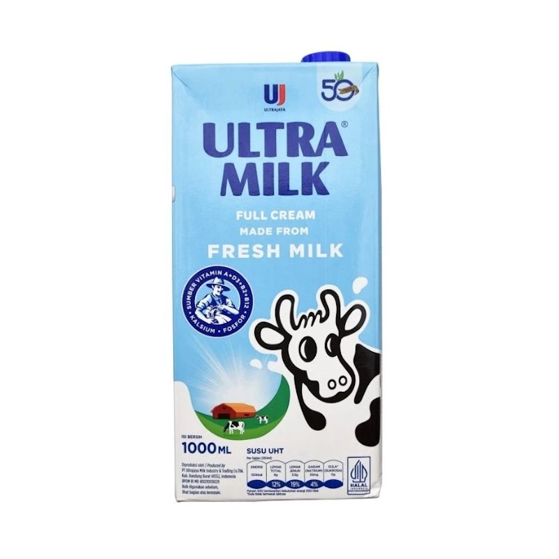 Ultra Milk Full Cream Susu UHT 1