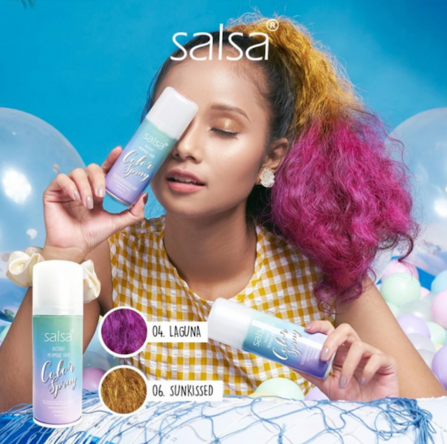 Alfa Viva Famili Salsa Cosmetics Instant Mermaid Hair Color Spray