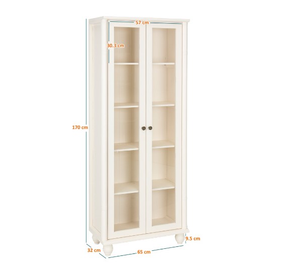 iFurnholic Jeniffer Cupboard with Glass Door