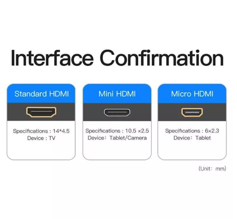 Jasoz Kabel Micro HDMI to HDMI 2.0 Upgrade 4K 60Hz 4