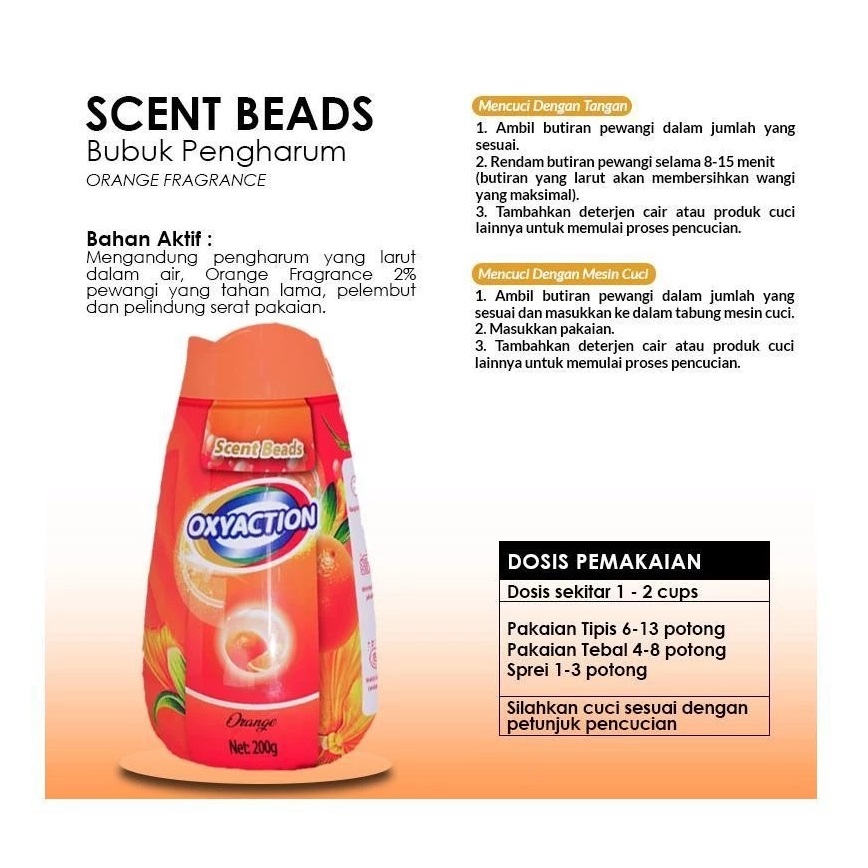 Hiflow Indonesia Jaya  OXYACTION Laundry Scent Beads 