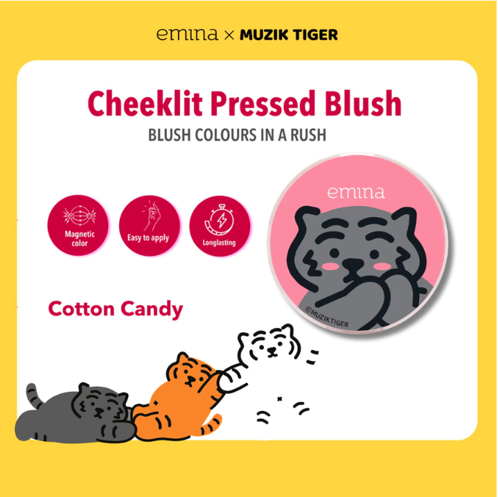 Paragon Technology and Innovation Emina Cheek Lit Pressed Blush Cotton Candy