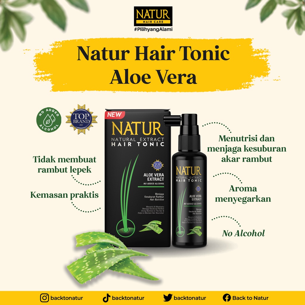 Gondowangi Tradisional Kosmetika Natur Hair Care Hair Tonic Aloe Vera