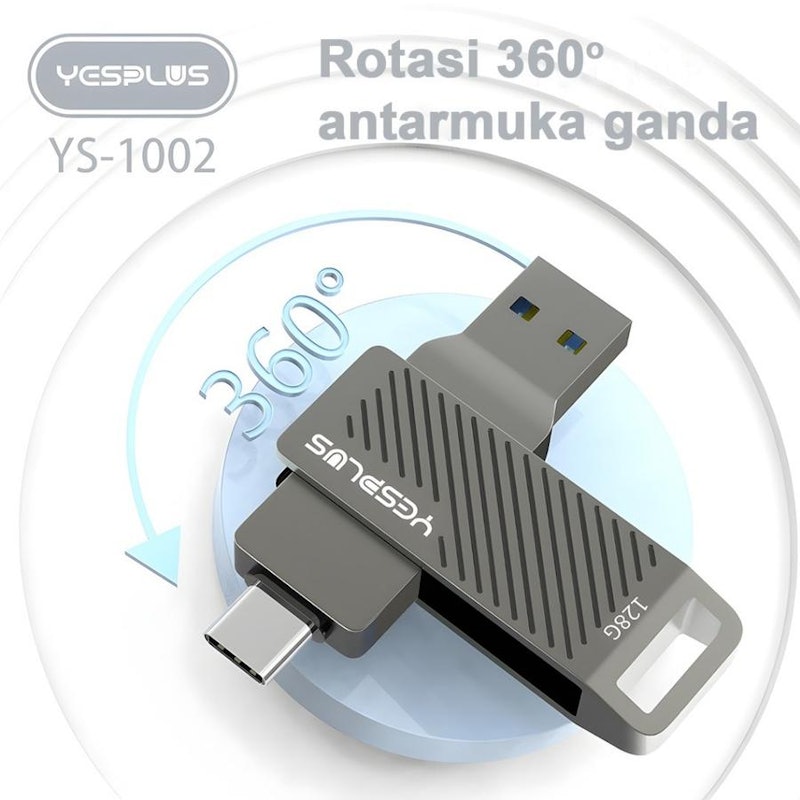YESPLUS Dual Drive Rotatable 256 GB 2