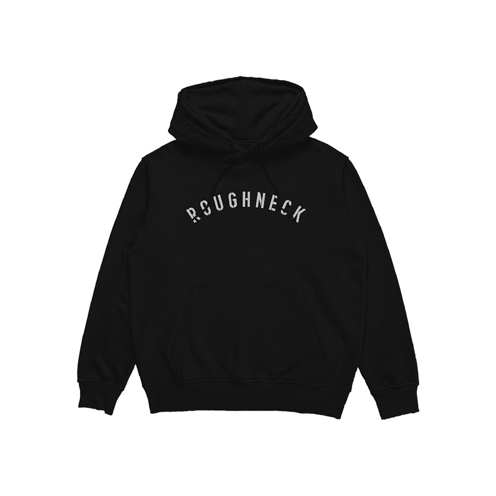 Roughneck Black Sig White Hoodie ｜ H174