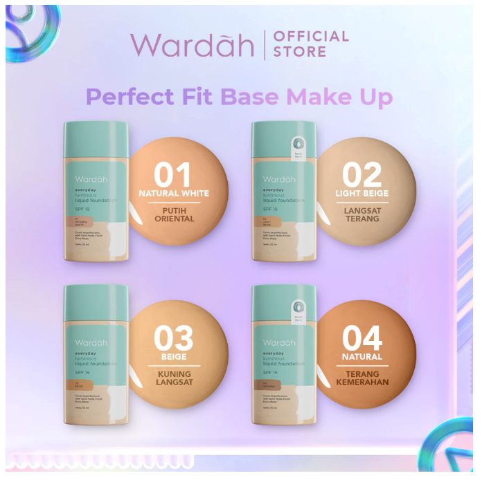 Paragon Technology and Innovation Wardah Everyday Luminous Liquid Foundation 03 Beige