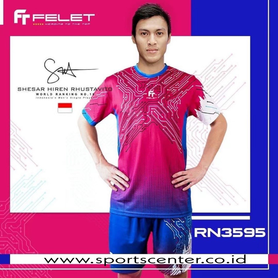 FELET Jersey Badminton  RN 3594-3595