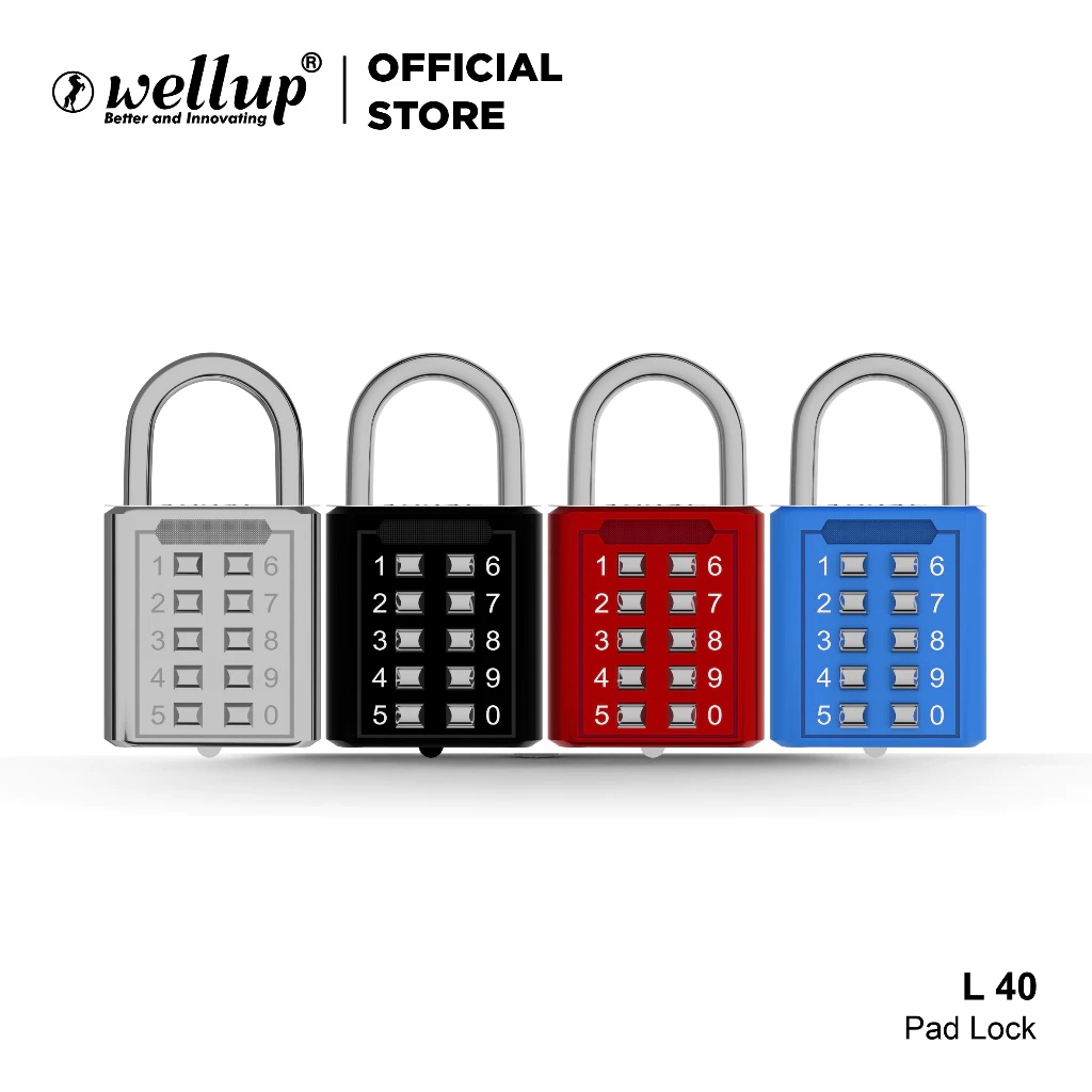  Wellup Kunci Gembok Kombinasi 40 mm L40