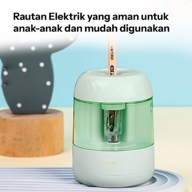 Deli Rautan Pensil Elektrik Otomatis 4