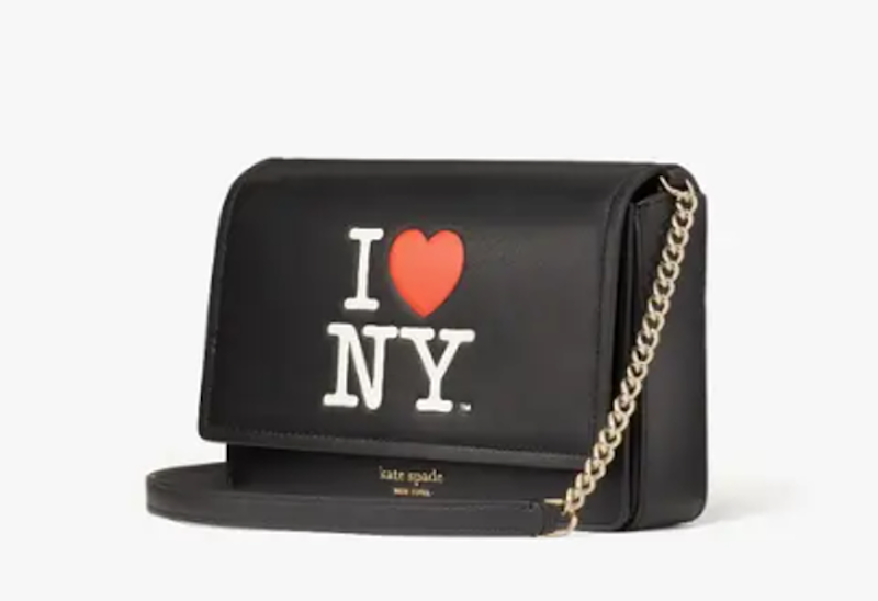 I Heart NY X Kate Spade Flap Chain Wallet k5298