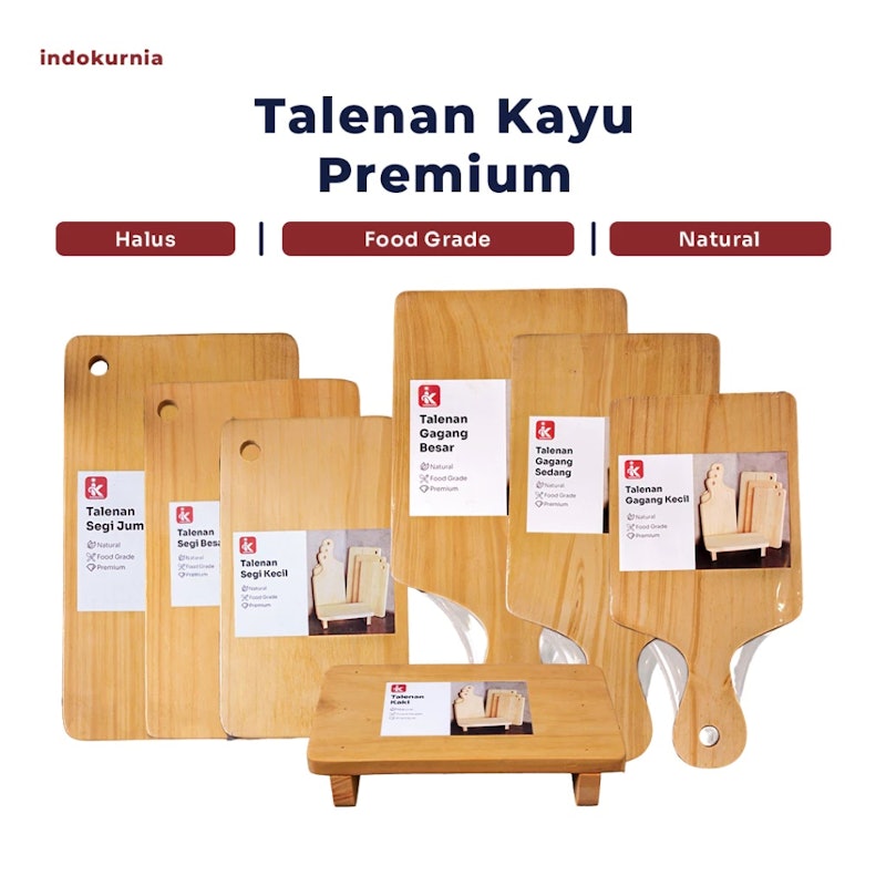 Indokurnia Talenan Kayu Premium Segi Besar 2