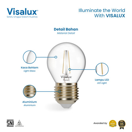 Golden Batam Raya Visalux LED Filament 4W  E27 VLF-445