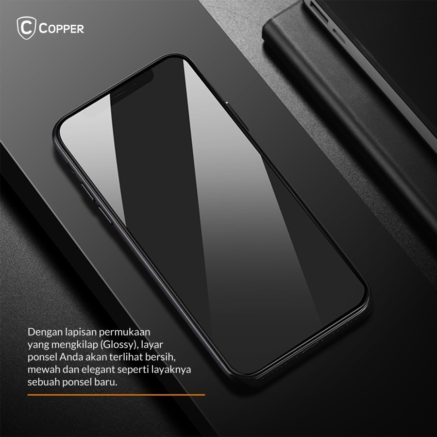 COPPER Tempered Glass Full Glue Anti-Glare for iPhone 5