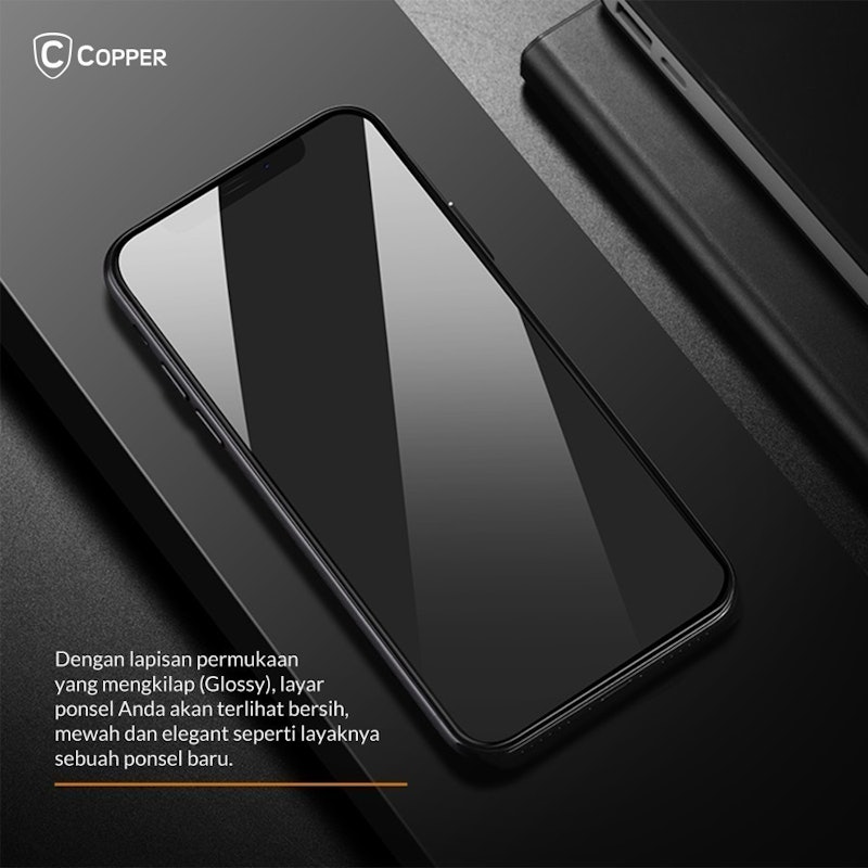 COPPER Tempered Glass Full Glue Anti-Glare for iPhone 5
