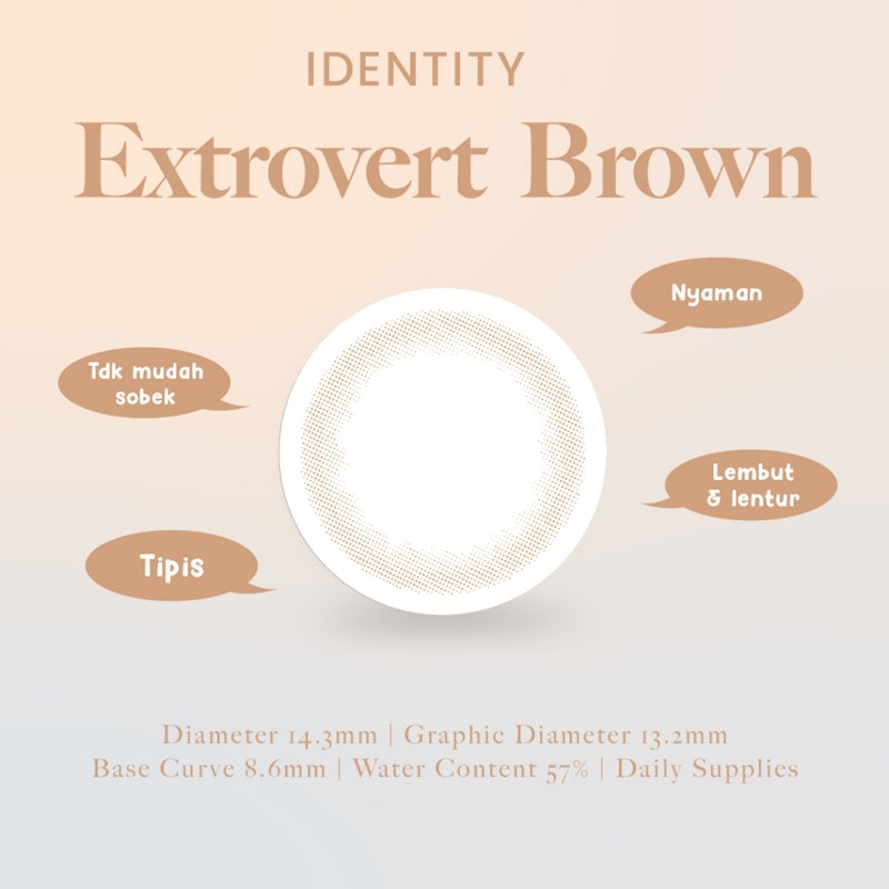 Softlens Story Identity Extrovert Brown with Biomoist 2