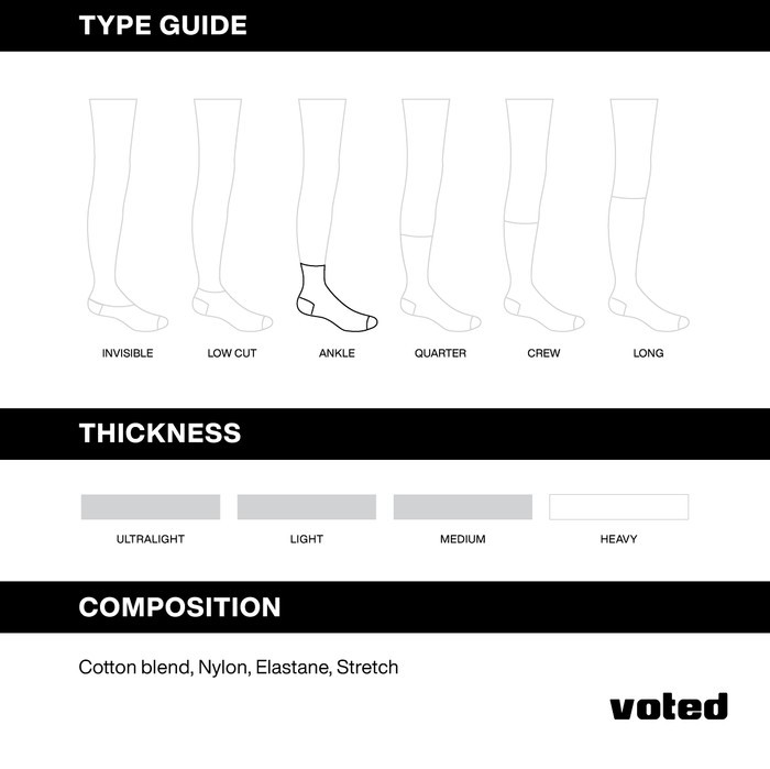 VOTED Socks Venlo Ankle