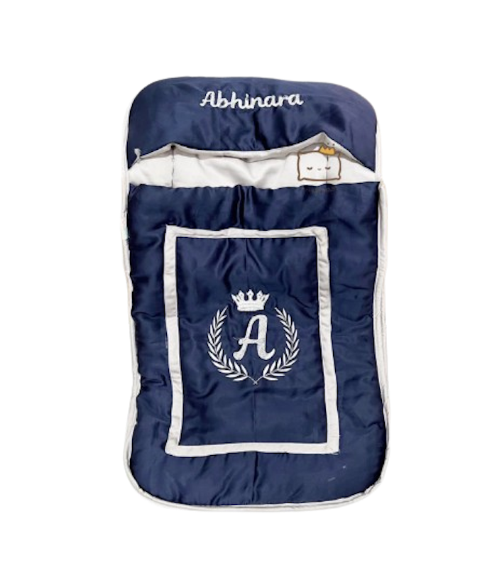 Moochi Baby Sleeping Bag Sutera Bordir Inisial 1