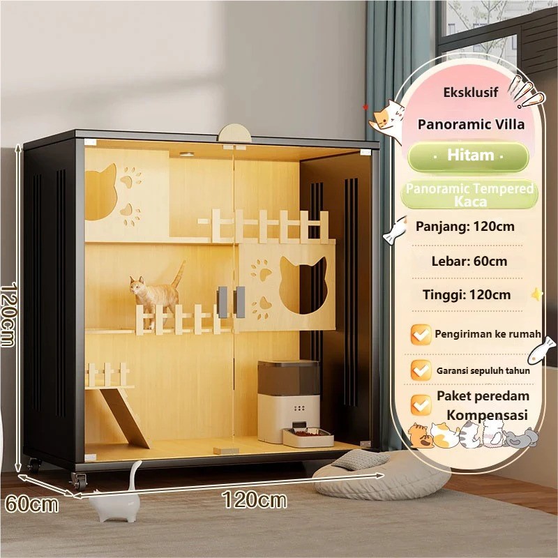 GREENPETS Villa Kandang Kucing - Ukuran L 2