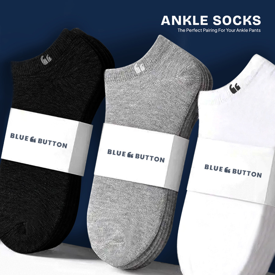 Garuda Globe Development BlueButton Ankle Socks