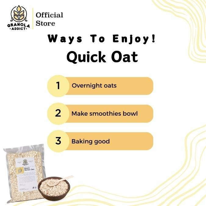 Alami Natural Organik Granola Addict Quick Rolled Oat 