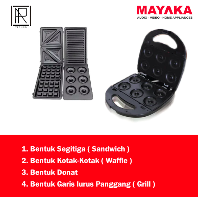 Mayaka 4 in 1 Sandwich Maker 2