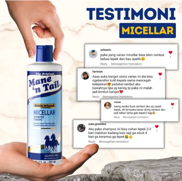 Straight Arrow Products Mane ‘n Tail® Biotin Infused Micellar Shampoo