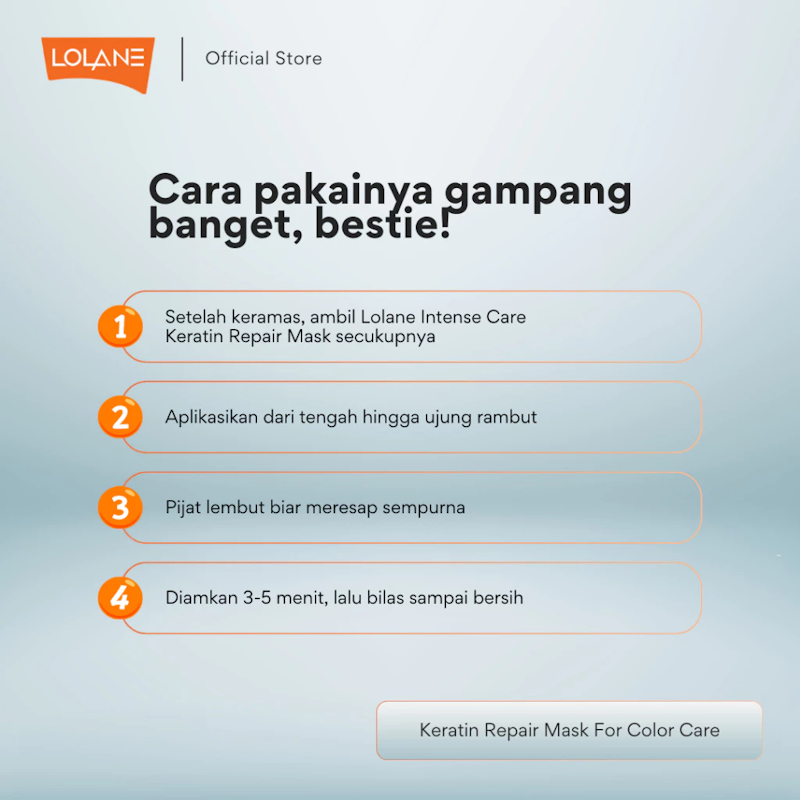 Lolane Intense Care Keratin Repair Mask for Color Care 5