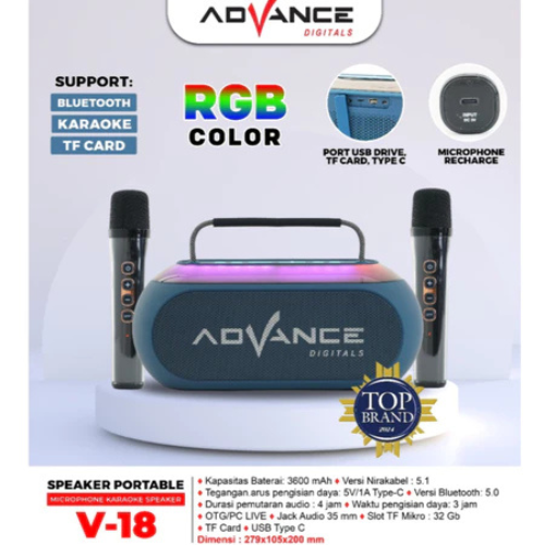 Advance Digitals Advance Portable Bluetooth Speaker V18