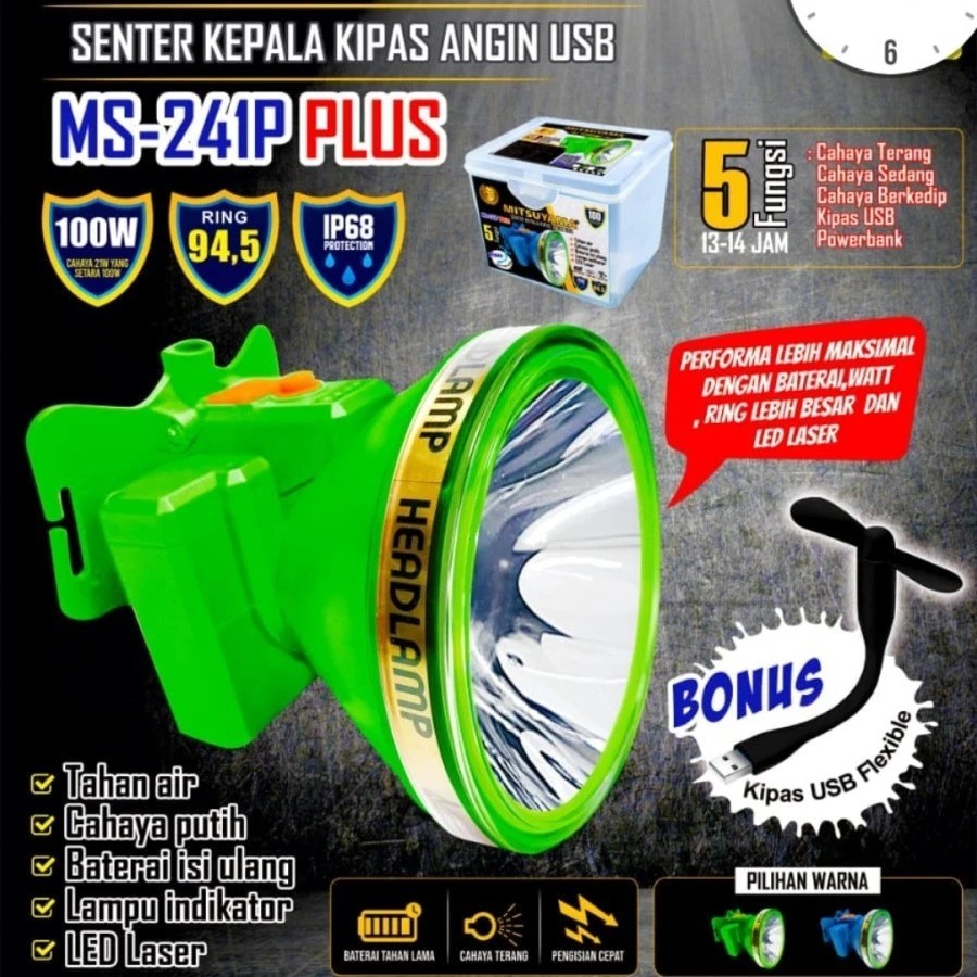  Mitsuyama Senter Kepala Selam MS-216 Plus