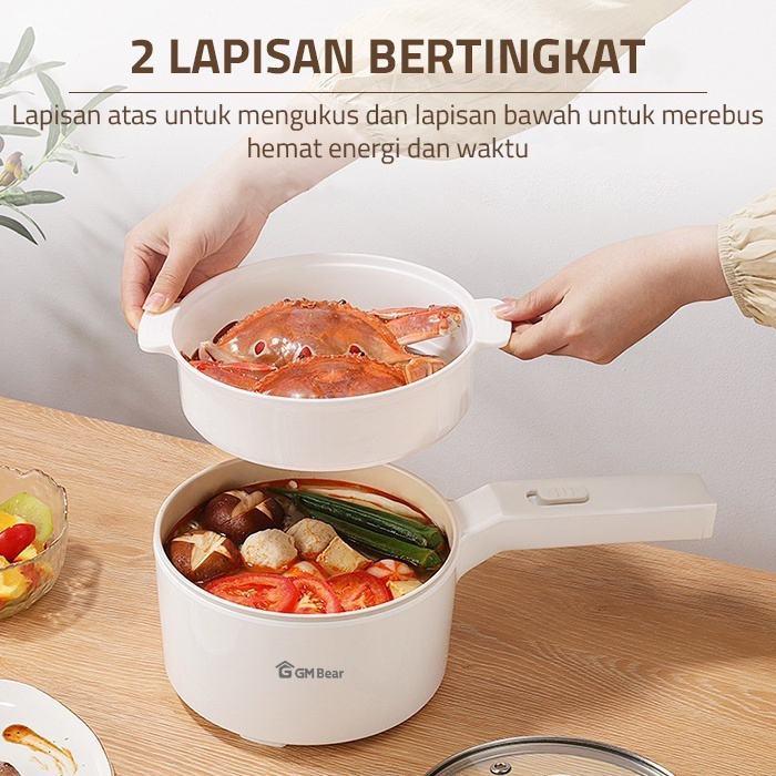 GM Bear Panci Listrik Multifungsi 3 in 1 3