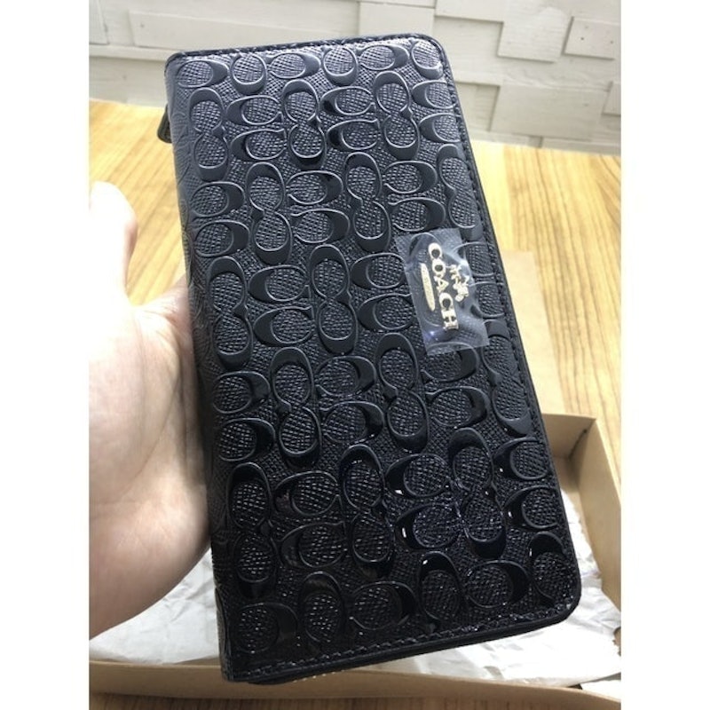Accordion Zip Wallet In Signature Leather 5