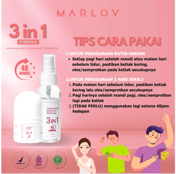  Marlov Antiperspirant Deodorant Whitening