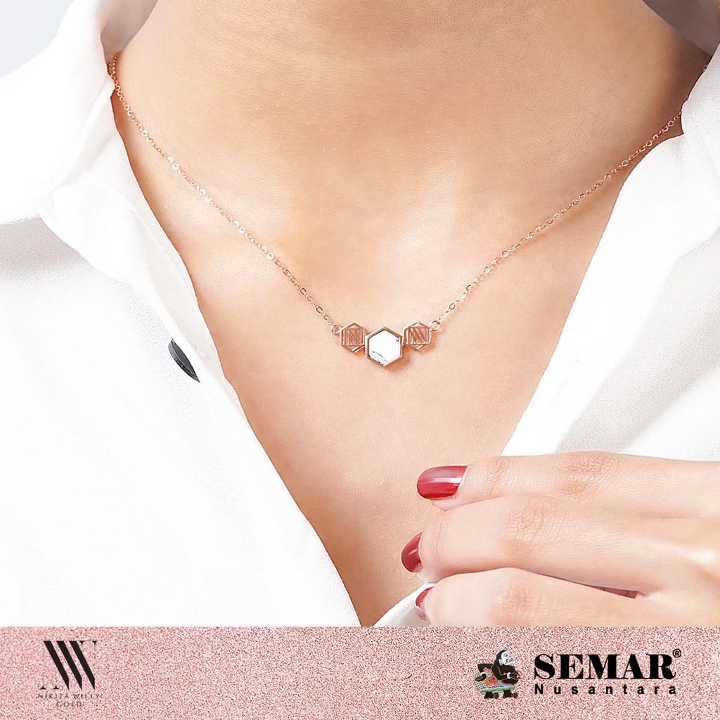 Kerja Gotama Bersaudara Semar Nusantara Nikita Willy Gold Renaissance Castella Necklace 17k