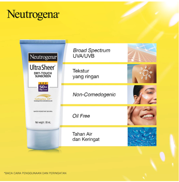 Johnson & Johnson Indonesia Neutrogena® Ultra Sheer Dry-Touch Sunscreen SPF 50+ PA++++