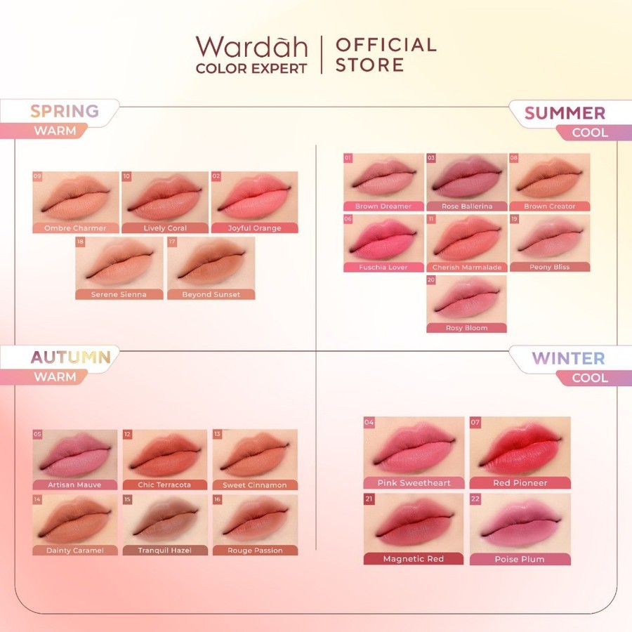 Paragon Technology and Innovation Wardah Colorfit Velvet Matte Lip Mousse (03 Rose Ballerina)