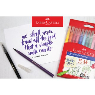 Faber-Castell Calligraphy Brush Pen Set 12 551512L